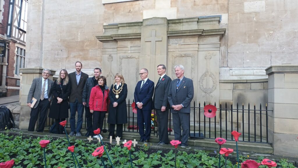 11 novembre 2025 à Bewdley délégation ASCFL et Maire de Bewdley